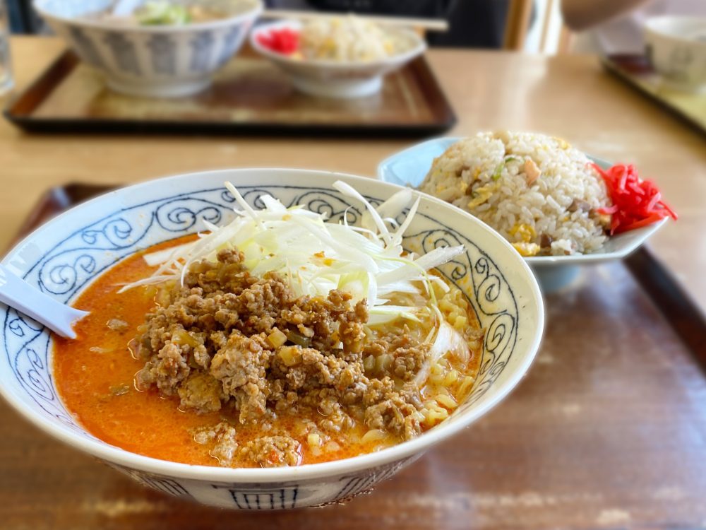 担々麺 + チャーハンセット